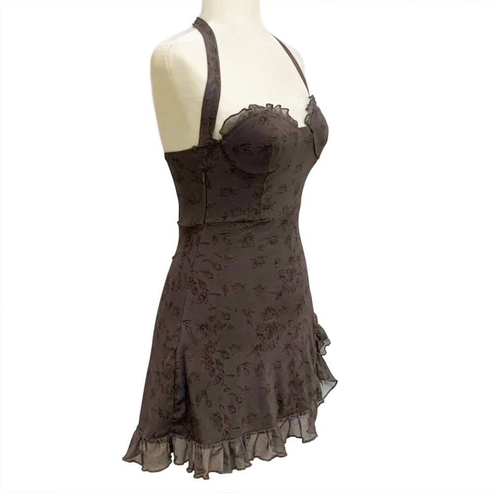 New Pink Mauve Brown Flirty Mini - Picture 2 of 16